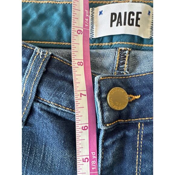 Paige Jeans Women's 26 Blue Skyline Angle Peg Denim Low Rise - Picture 10 of 12